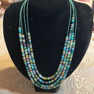 Zad Southwest 4 Strand Beaded Necklace